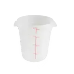 Thunder Group PLRFT304TL, Food Storage Container, Round, 4 Quart, Clear