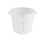 Thunder Group PLRFT306TL, Food Storage Container, Round, 6 Quart, Clear