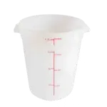 Thunder Group PLRFT308PP, Food Storage Container, Round, 8 Quart, White