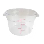 Thunder Group PLRFT312PC, Food Storage Container, Round, 12 Quart, Clear