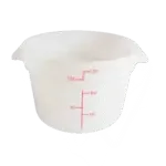Thunder Group PLRFT312PP, Food Storage Container, Round, 12 Quart, White