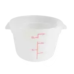 Thunder Group PLRFT312TL, Food Storage Container, Round, 12 Quart, Clear
