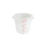 Thunder Group PLRFT318TL, Food Storage Container, Round, 18 Quart, Clear