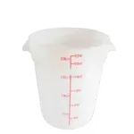 Thunder Group PLRFT322PP, Food Storage Container, Round, 22 Quart, White