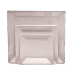 Thunder Group , PS3211W, Plate, Plastic, Melamine, Square, White