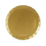 Thunder Group , RF1020G, Plate, Plastic, Melamine, Round, Gold
