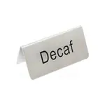 Thunder Group SLTS3153, Table Top Services; Stainless Steel Table Tent Sign