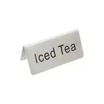 Thunder Group SLTS3156, Table Top Services; Stainless Steel Table Tent Sign