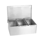 Thunder Group SSCD003, Bar Condiment Holder, Stainless Steel