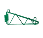 Thunder Group WBEP014, Shelving; Green Epoxy Single Wall Bracket