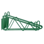 Thunder Group WBEP214, Shelving; Green Epoxy Double Wall Bracket