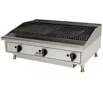 Toastmaster 7H-TMLC36_NG, Charbroiler, Gas, Countertop, Heavy-Duty, Tapered, 36" W