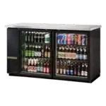 True Manufacturing , TBB24-60-2G-Z1-SFT-B-1, Back Bar Cabinet, Refrigerated