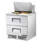True Manufacturing , TFP-32-12M-D-2-HC, Refrigerated Counter, Mega Top Sandwich / Salad Unit