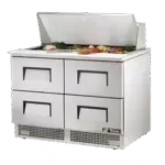True Manufacturing , TFP-48-18M-D-4-HC, Refrigerated Counter, Mega Top Sandwich / Salad Unit