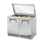 True Manufacturing , TFP-48-18M-FGLID-HC, Refrigerated Counter, Mega Top Sandwich / Salad Unit