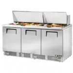 True Manufacturing , TFP-72-30M-HC, Refrigerated Counter, Mega Top Sandwich / Salad Unit