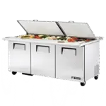 True Manufacturing , TSSU-72-30M-B-DS-ST-HC, Refrigerated Counter, Mega Top Sandwich / Salad Unit