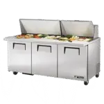 True Manufacturing , TSSU-72-30M-B-ST-HC, Refrigerated Counter, Mega Top Sandwich / Salad Unit