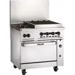 Vulcan 36C-2B24CBP, Range, 36" Restaurant, Gas, LP Gas, 2 Burners