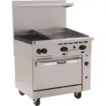 Vulcan , 36S-2B24GT, Range, 36" Restaurant, Gas, 2 Burners