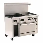 Vulcan , 48S-4B24GT, Range, 48" Restaurant, Gas, 4 Burners