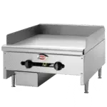 Wells 5G-HDG2430G_LP, Griddle, Gas, Countertop